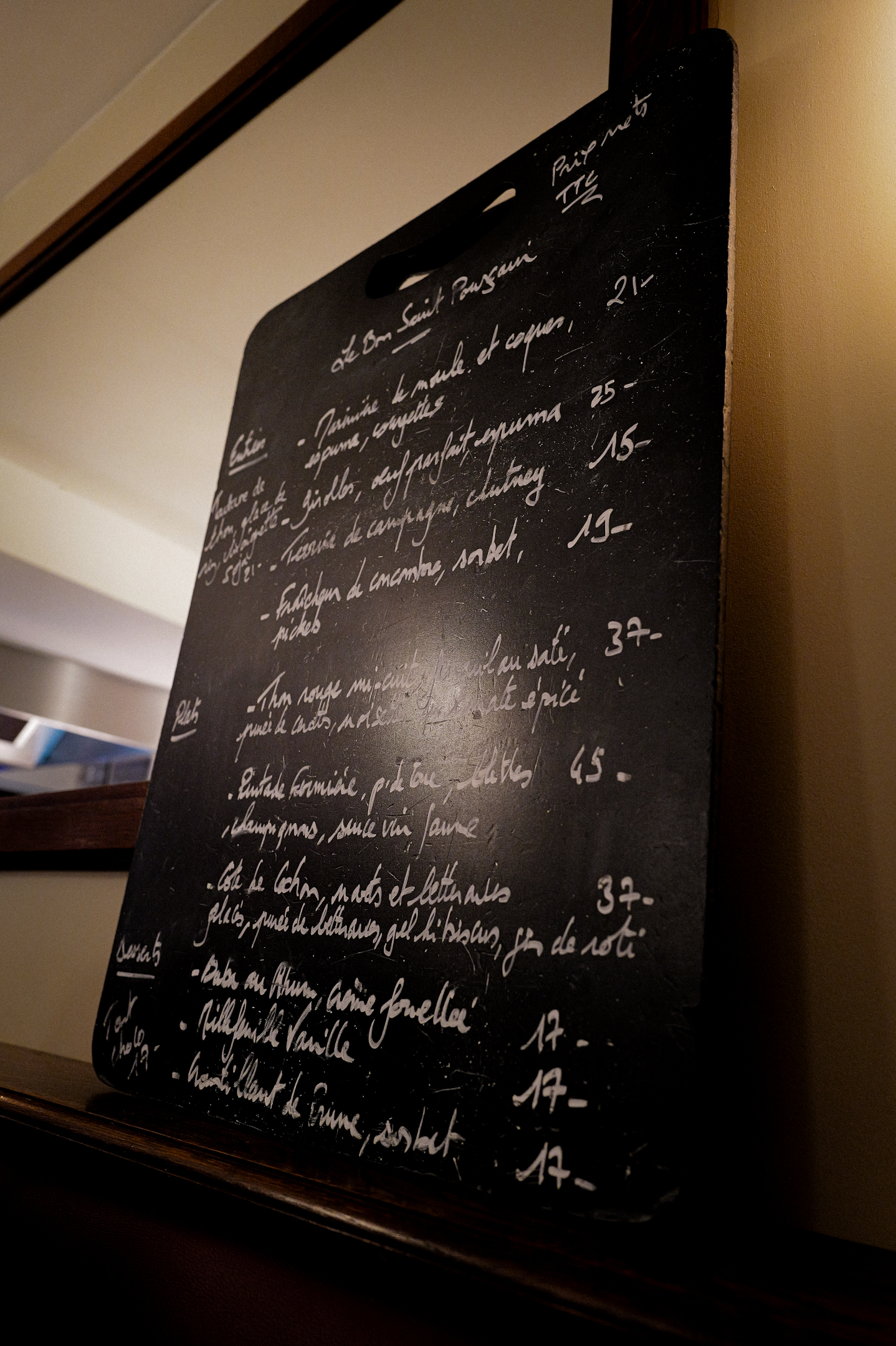 Le Bon saint pourcain.blackboard