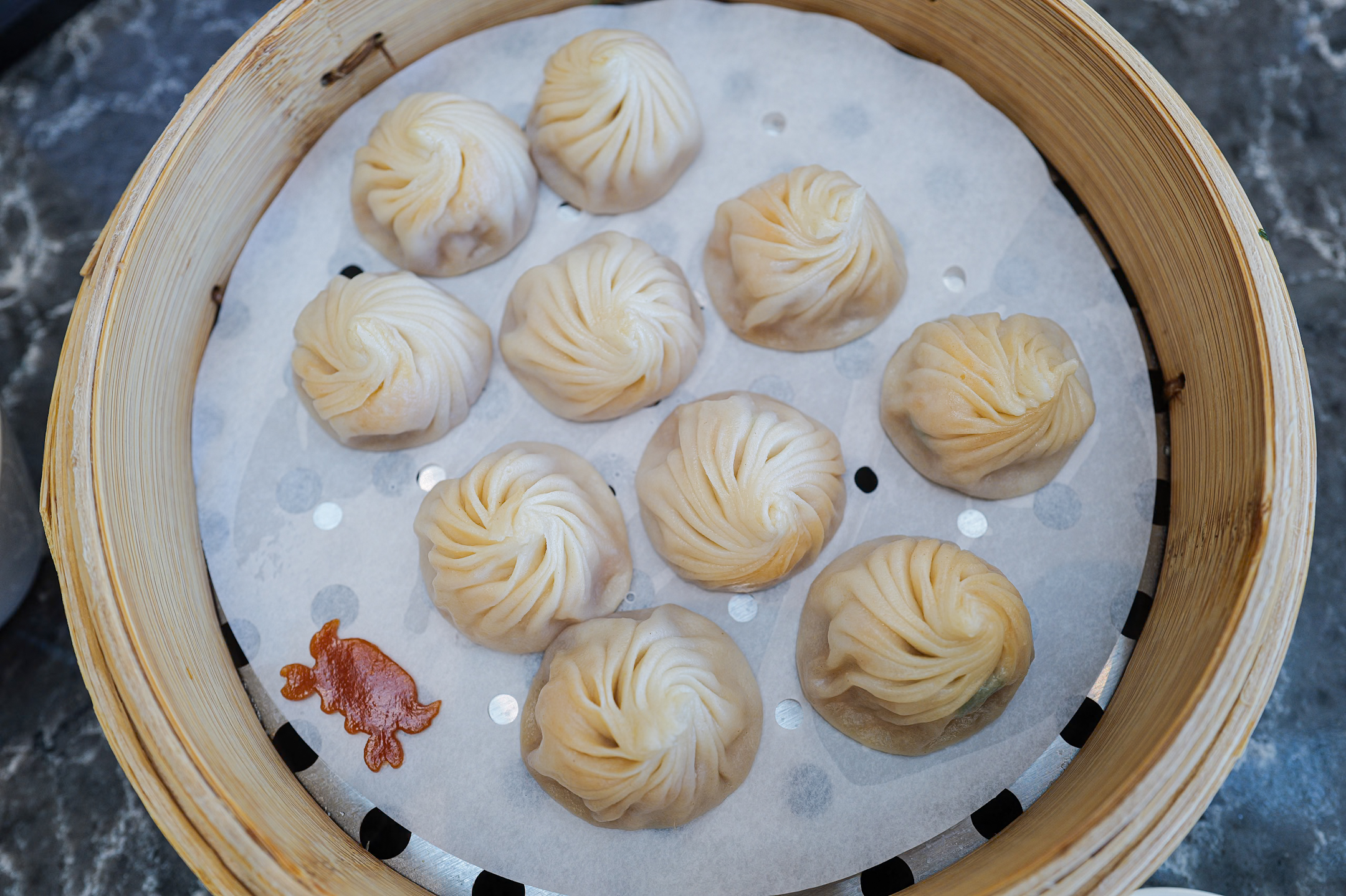 Din tai Fung, closeup bao