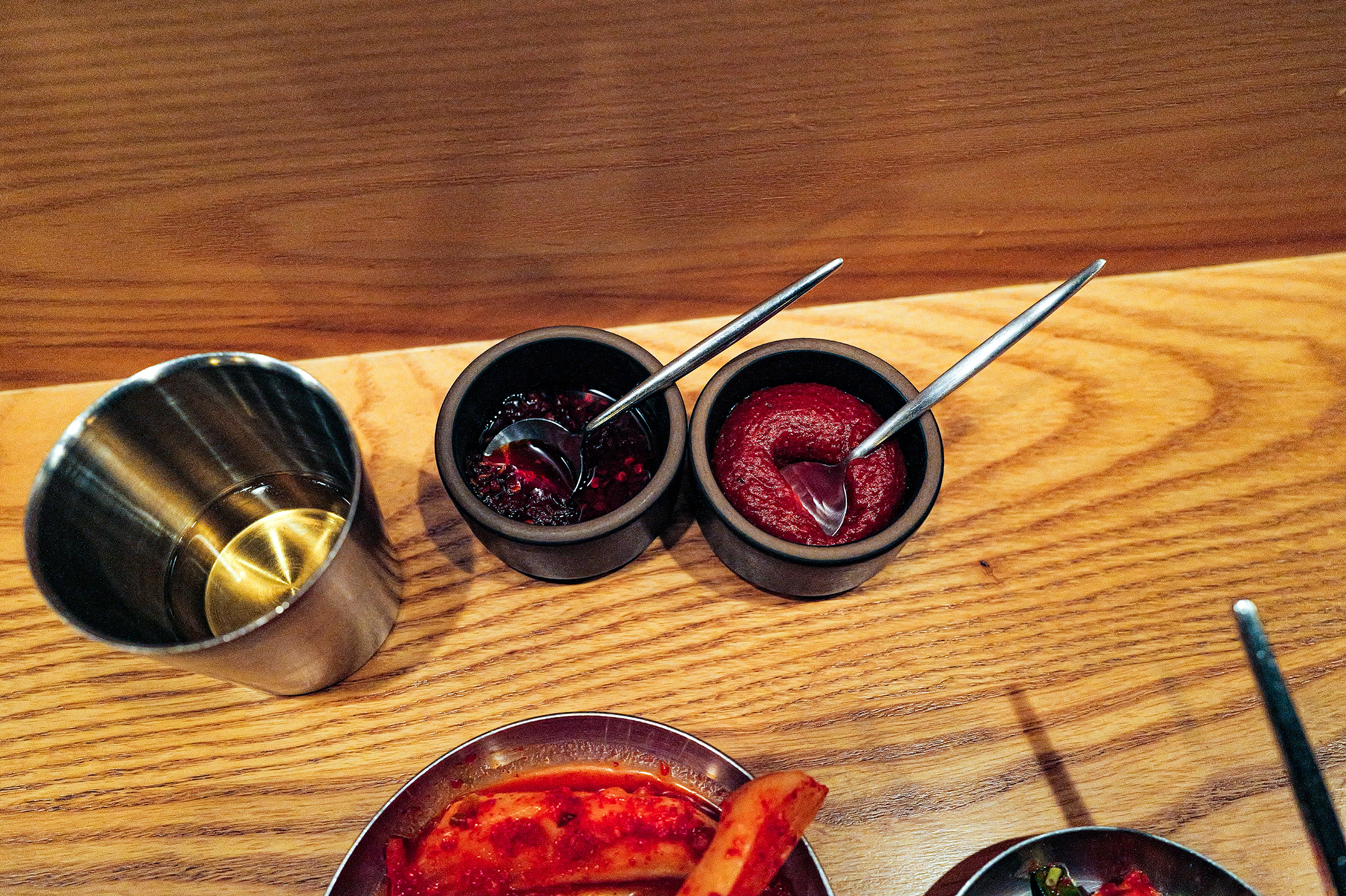 San ho won, condiments