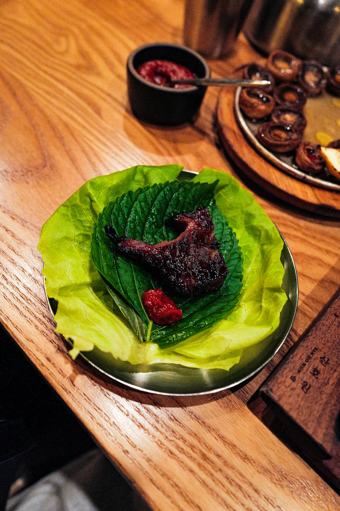 San ho won wrapped short rib