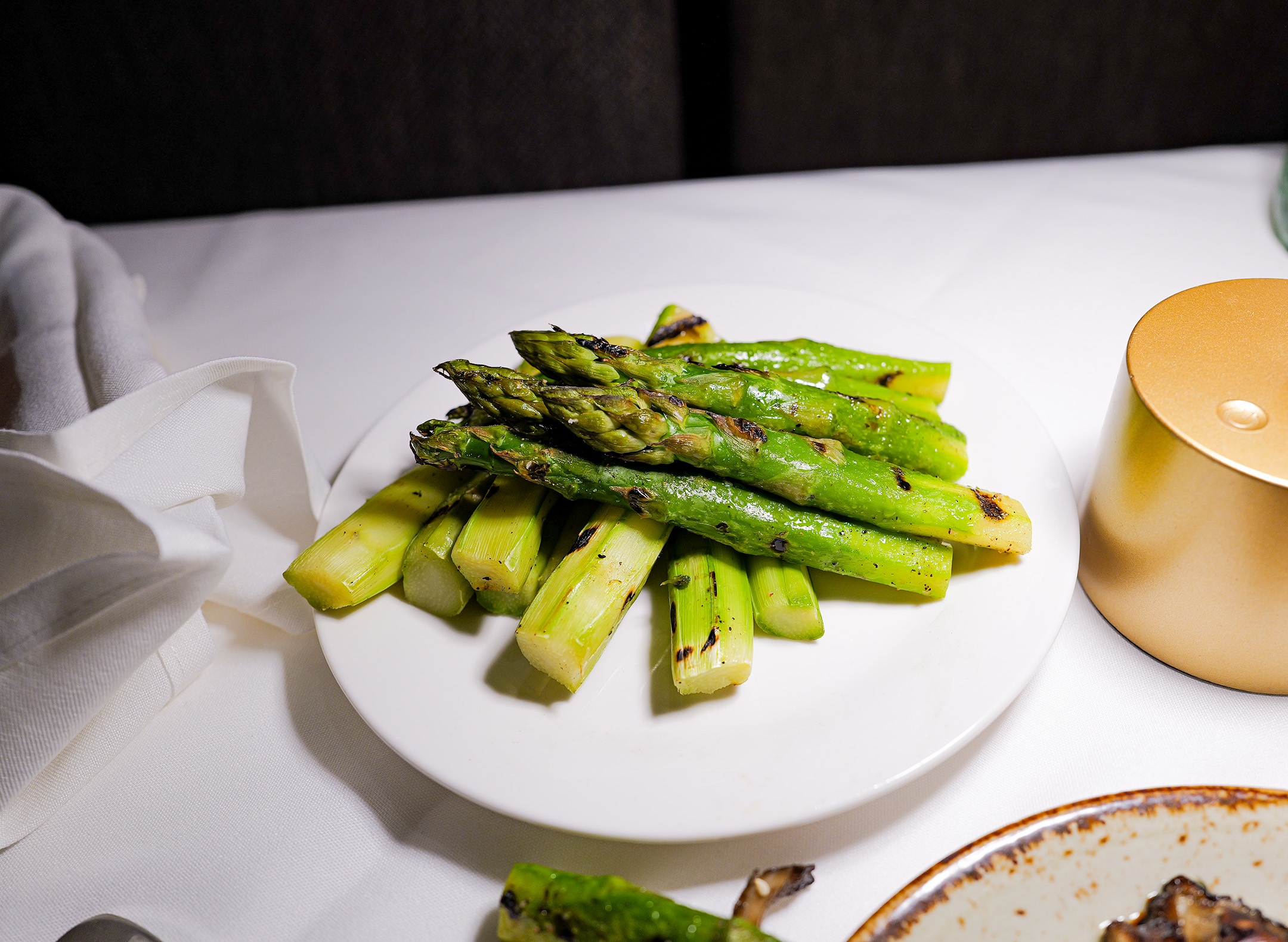 The lobster, asparagus