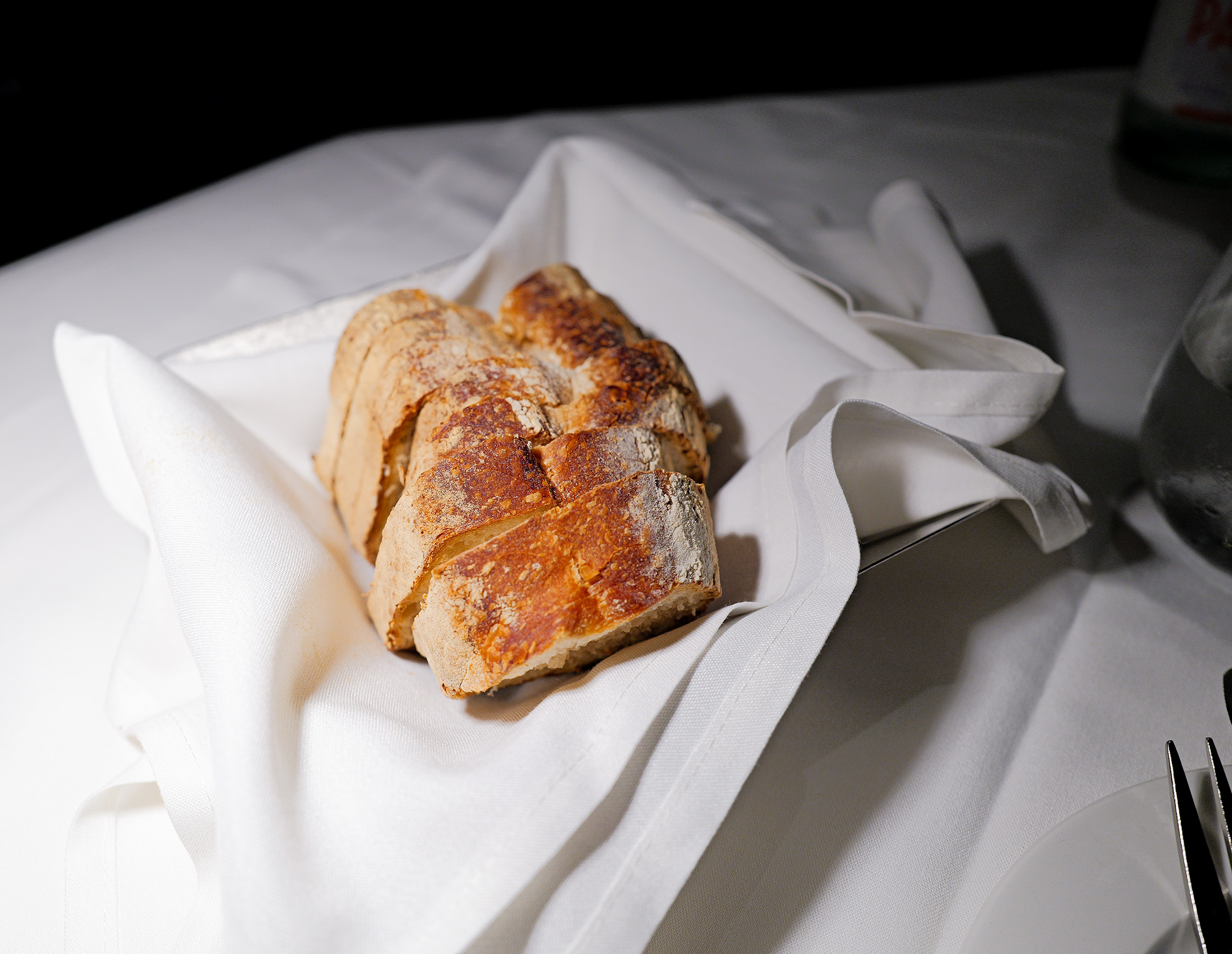 The lobster, bread