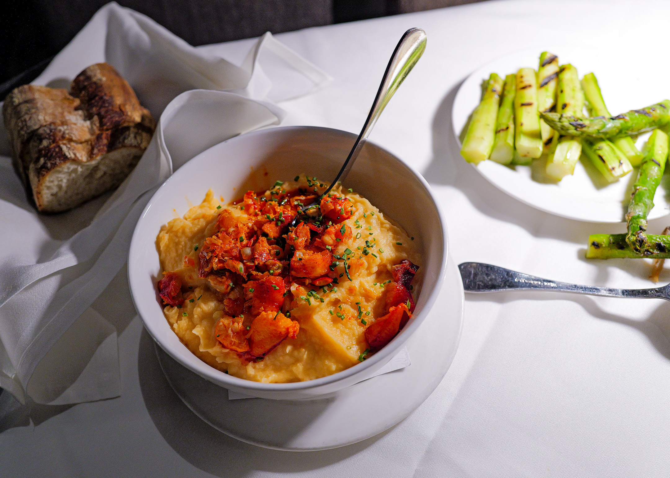 The lobster, lobster mash