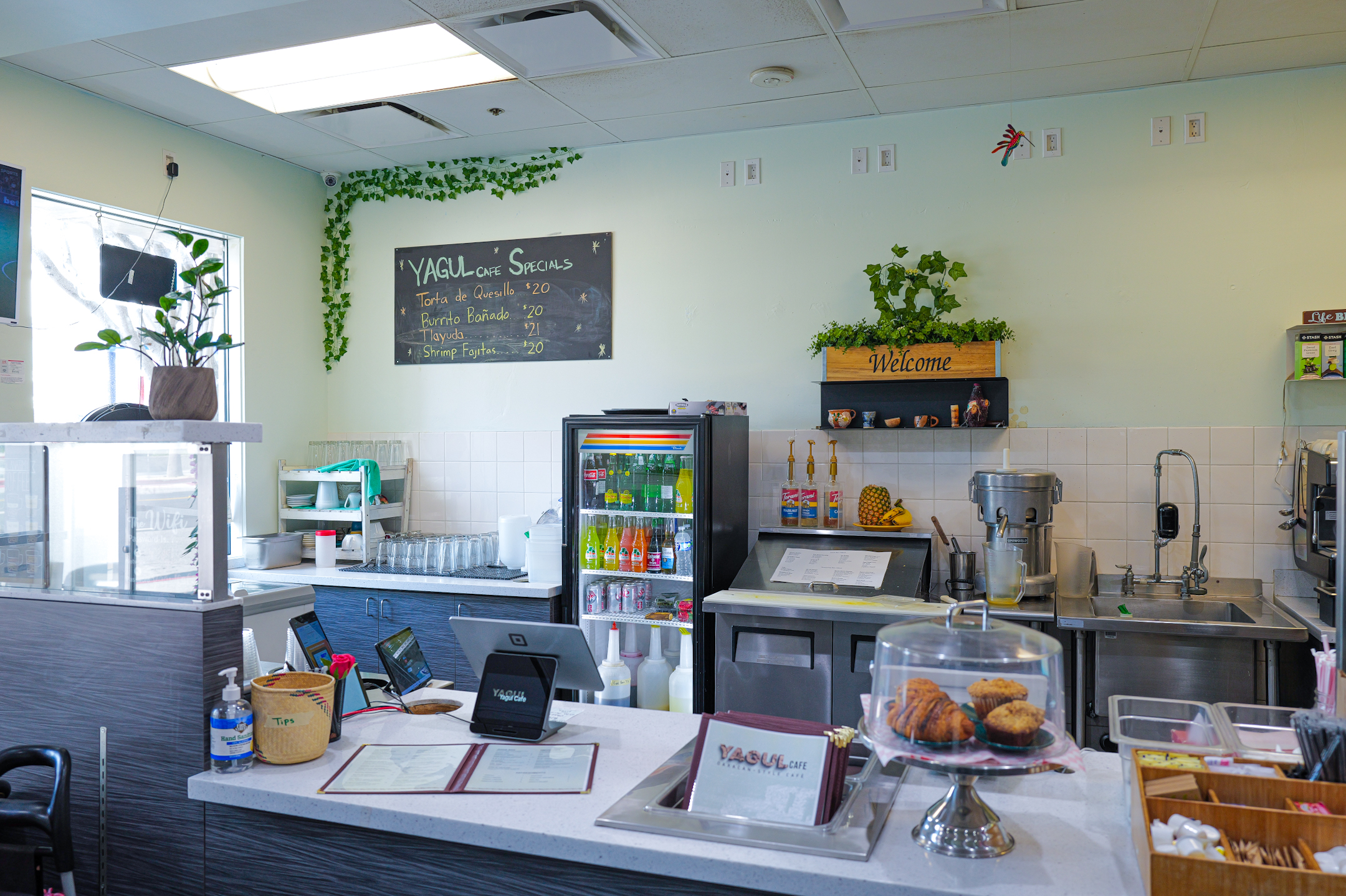 Yagul cafe counter