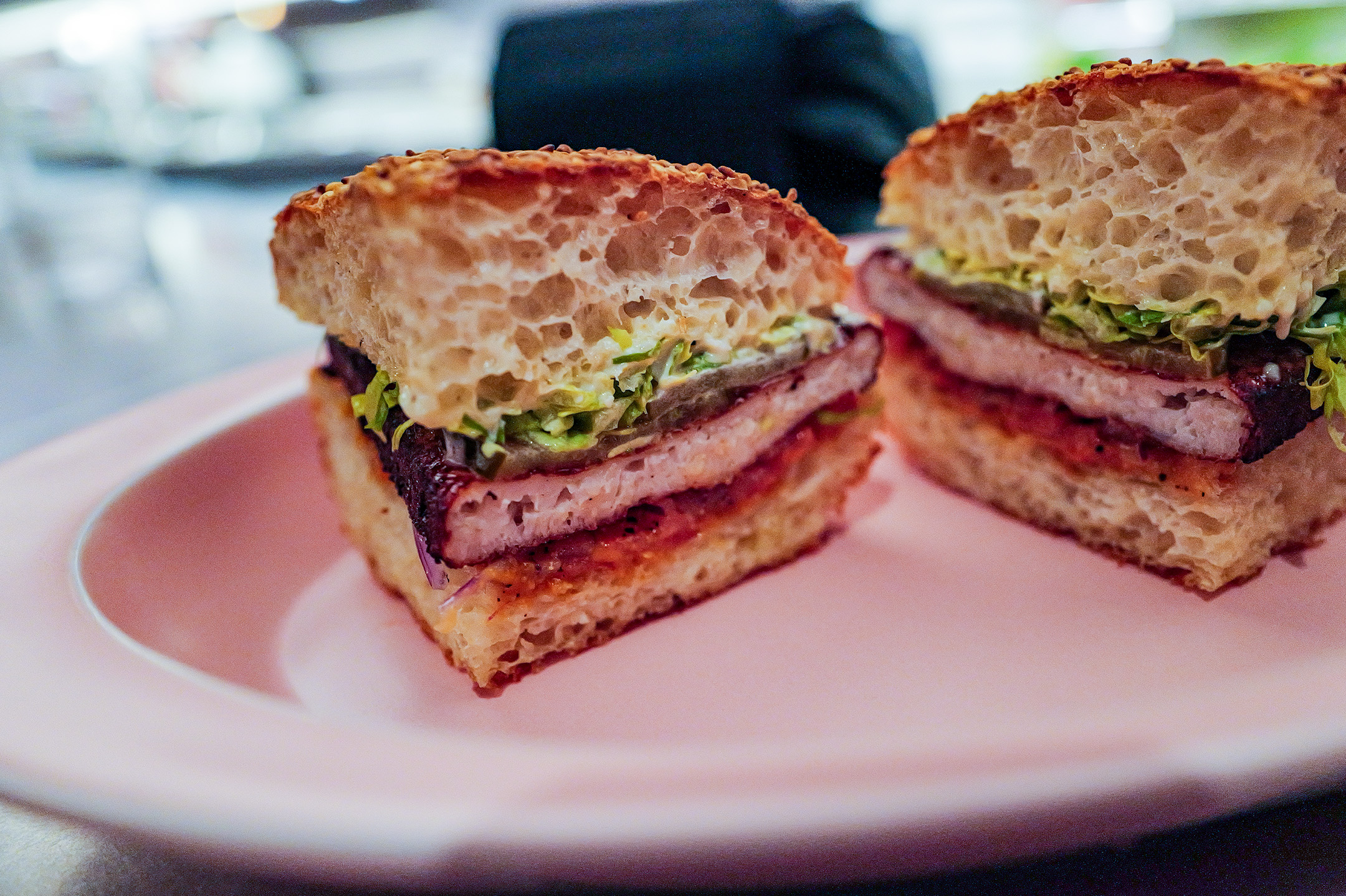 Always Joy, fish cake sandwich