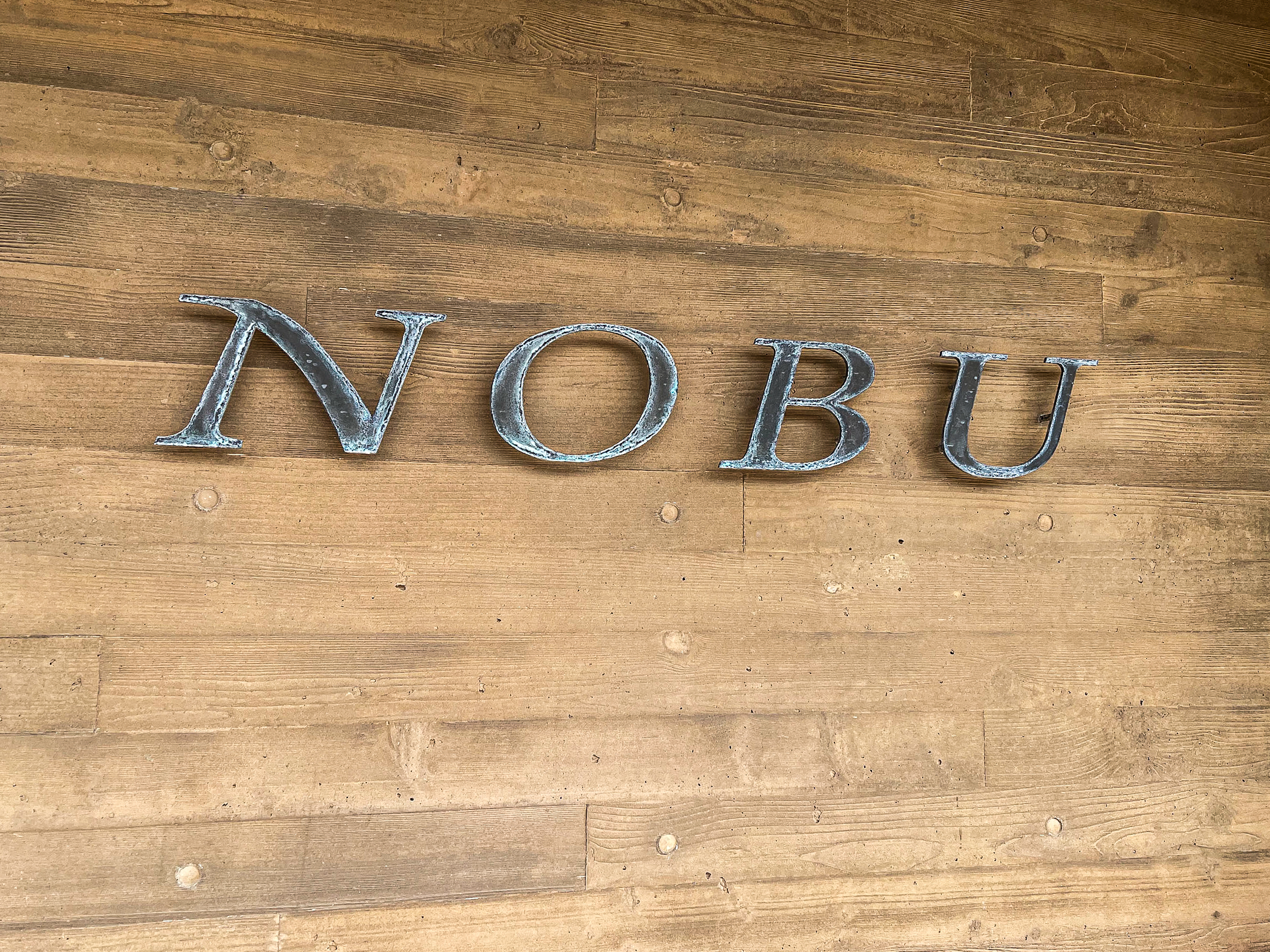 Nobu Malibu, sign outside