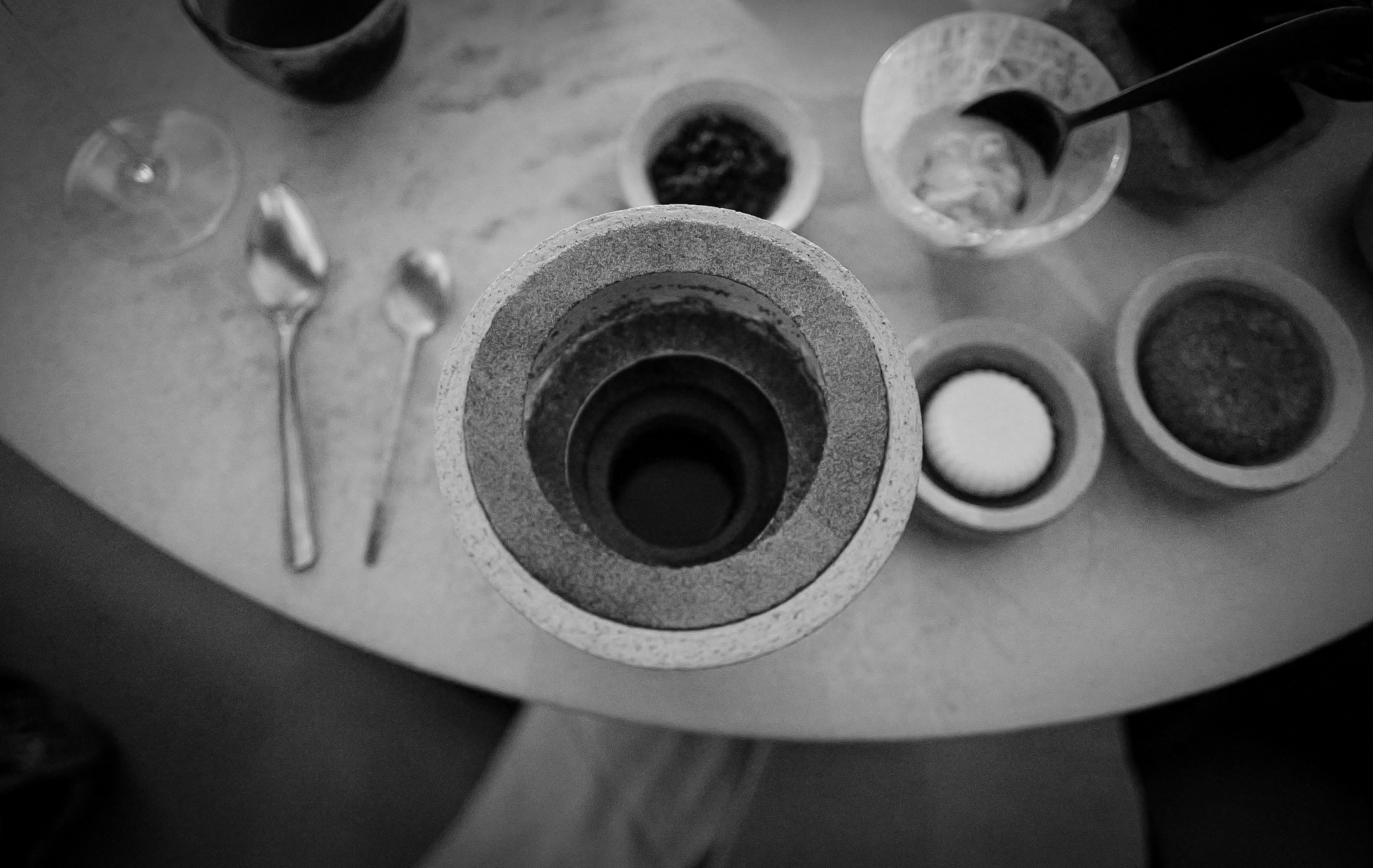 Vespertine black and white dessert